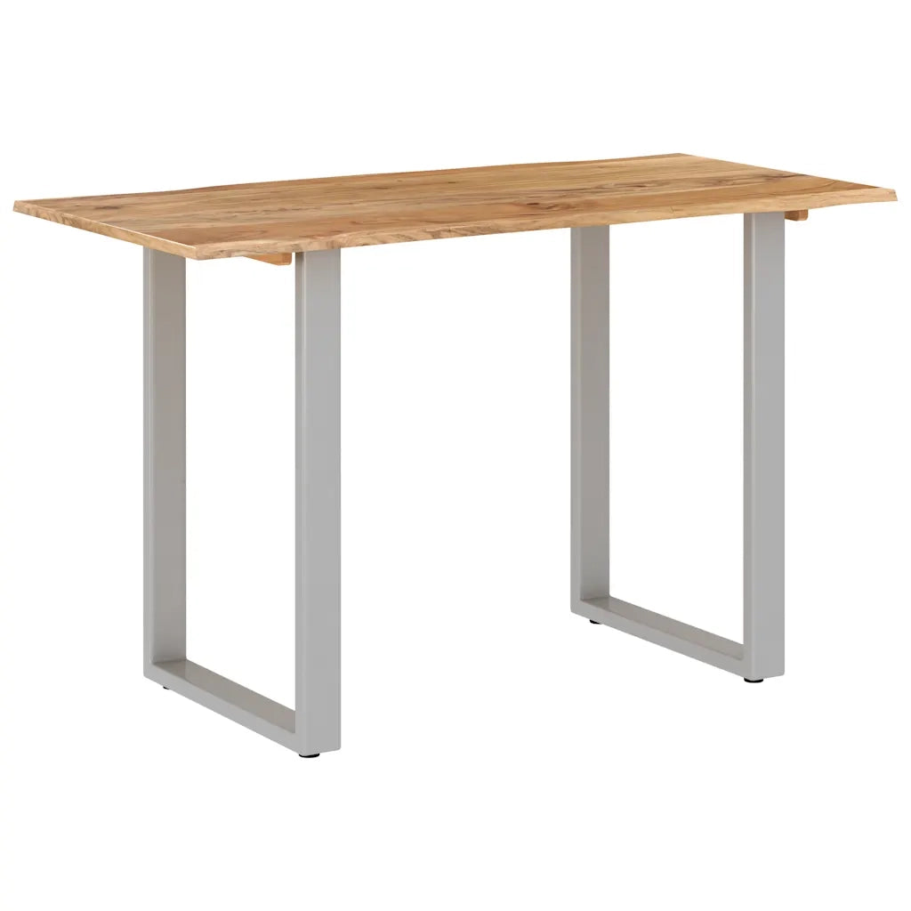 Tavolo da Pranzo 118x58x76 cm in Legno Massello di Acacia
