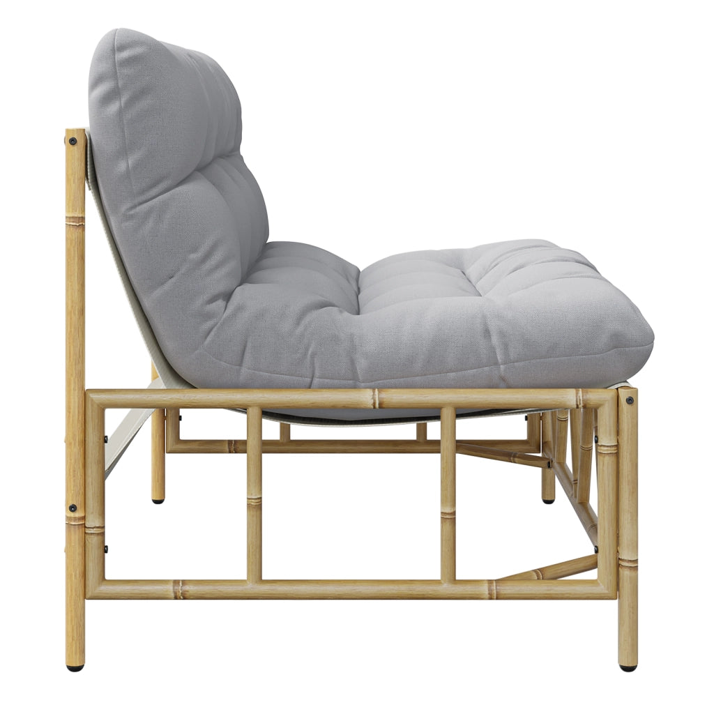 Panca da giardino con cuscino 110x80x71 cm acciaio