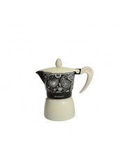 Caffettiera shanti 3 tazze alluminio nera