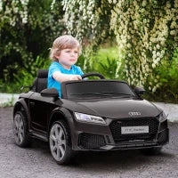 Macchina Elettrica per Bambini 3-5 Anni AUDI TT con Telecomando, Portiere Apribili e Fari LED, Nero