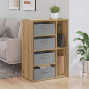 Credenza con cassetto Rovere artigianale 60 x 33,5 x 84 cm
