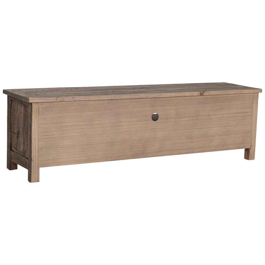 Mobiletto basso in legno marrone 160x40x46,5h cm