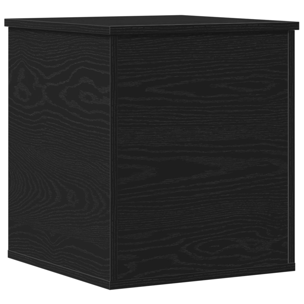 Scatola di Stoccaggio  in Rovere Nero 40x42x46 cm in Legno Ingegnerizzato