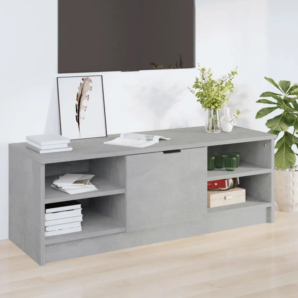 Mobile Porta TV-Mobile per TV-Credenza TV Grigio Cemento 102x35,5x36,5 Legno Multistrato