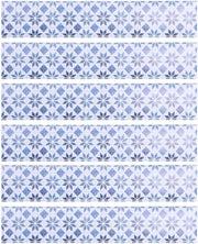 Tappeti di scala ceramici idrorepellenti - stile semplice - 6 pezzi - per ufficio casa hotel - scale rimovibili