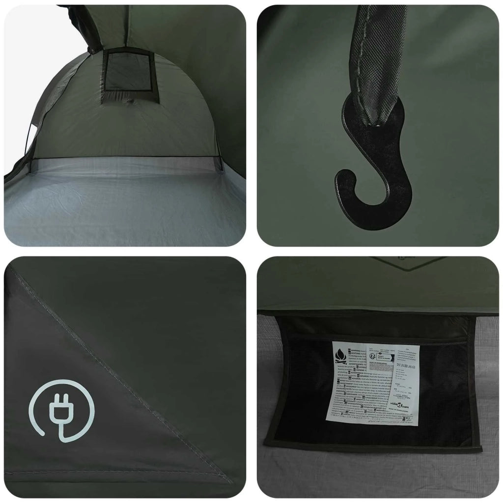 Tenda da Trekking Impermeabile 2 persona Verde militare 42042229
