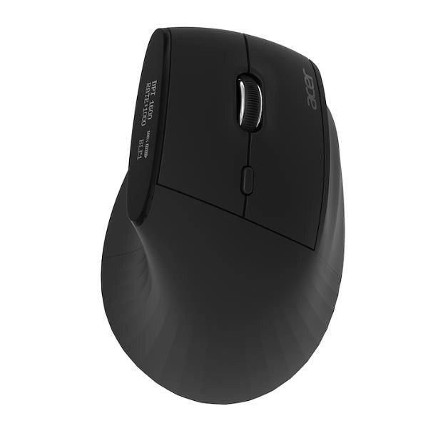 Acer smart fit vertical - retail pack mouse mano destra rf senza fili + bluetooth 8000 dpi - HP.EXPBG.020