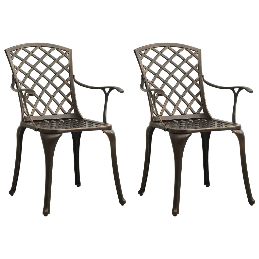 Set da Bistrot 3 pz in Alluminio Pressofuso Bronzo cod mxl 43305