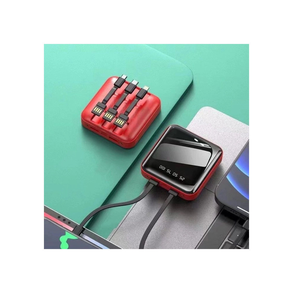 Trade Shop - Power Bank Caricatore Portatile Capacità 12800mah Ricarica Rapida 2.1a Smartphone Tablet -