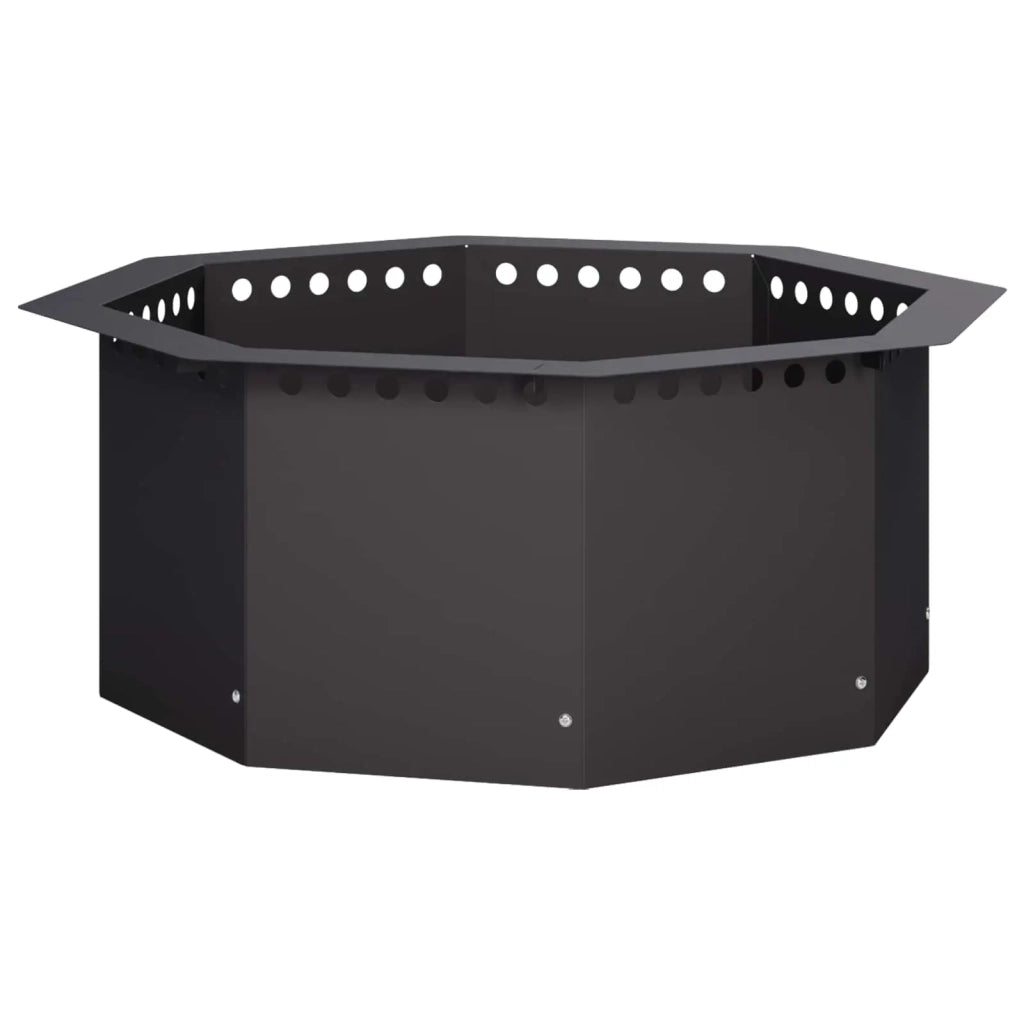 Anello per Focolare Nero 60 x 60 x 25 cm Acciaio 8012634
