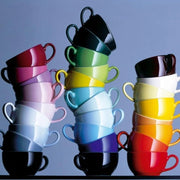 Egg-shaped vaso di fine porcellana in cinese - limone - diametro 5 cm 2019000038