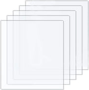 Pacco di 5 Tavole di Vetro Acrilico Transparente - 2 mm - Pannello di Vetro Acrilico Translucido - Disco di Plexiglas - Vetro Acrilico Opaco - Tavola di Vetro Acrilico Translucida per Fotoframmenti - Esposizione Progettuale - Quadro (25 x