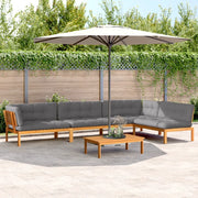 Set Divano Pallet Giardino 5pz con Cuscini Massello Acacia 3209512