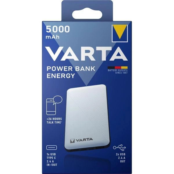Batteria portatile Varta Powerbank 5.000mAh 2xUSB A 1xUSB C