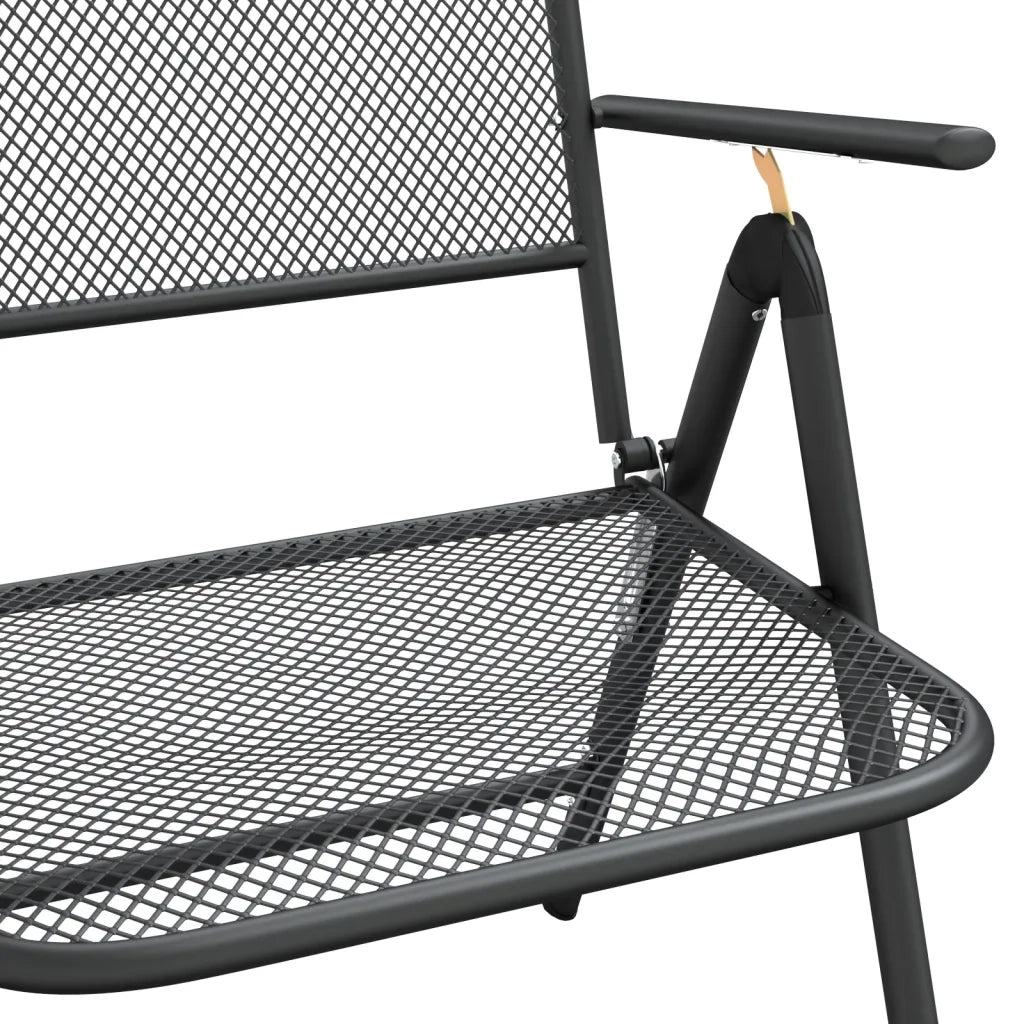 Set da Pranzo da Giardino 5pz Antracite in Rete Metallica 3211819