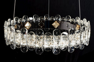 Plafoniera Led In Cristallo App1041-cp + Telecomando