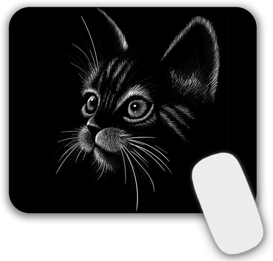 Tappeto con motivo di gatto - design - 24x20 cm