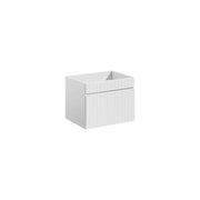 Mobile sottolavabo ICON 60 cm – 1 cassetto – Finitura bianco alpino – Mobile sospeso moderno