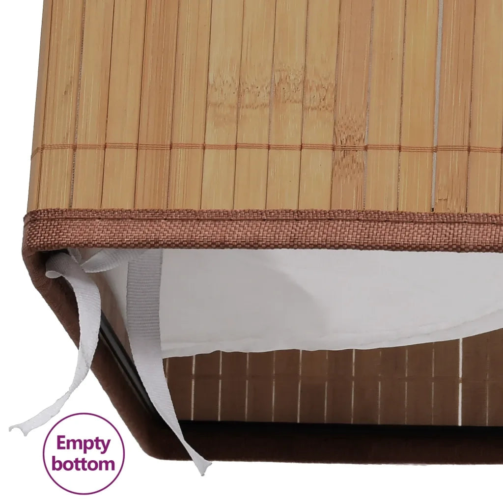Cesto Portabiancheria in BambÃ¹ Rettangolare Colore Naturale cod mxl 51777