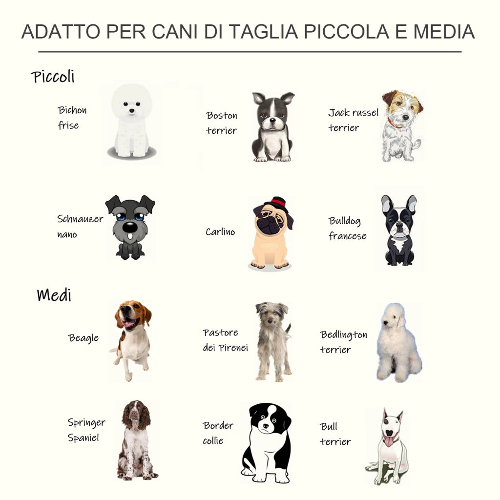 EasyComfort Ciotole Rialzate per Cani Taglia Media, Supporto Portaciotole in MDF con 2 Ciotole in Acciaio Inox per Cibo e Acqua, Caffè Scuro