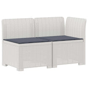 Divano da Giardino a 2 Posti con Cuscini Aspetto Rattan PP 8011935
