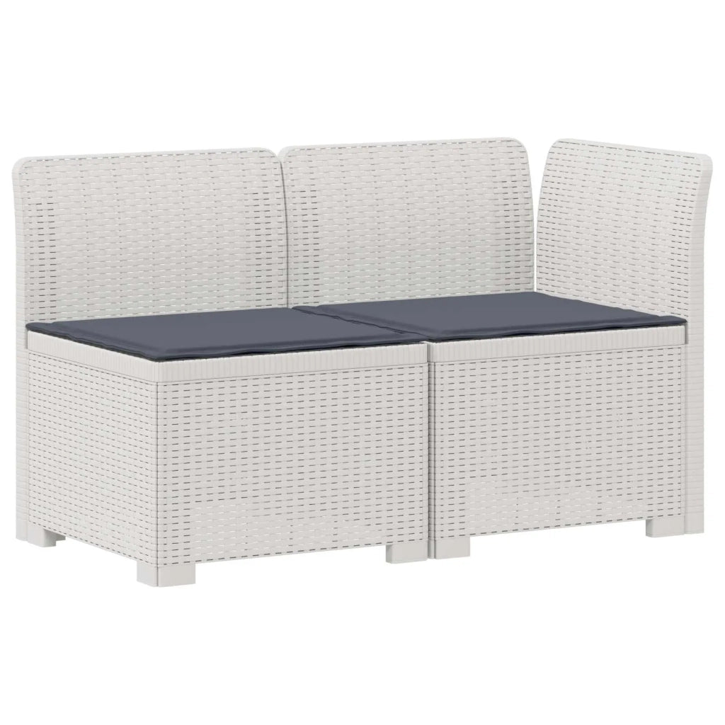 Divano da Giardino a 2 Posti con Cuscini Aspetto Rattan PP 8011935