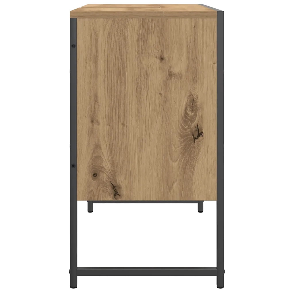 Mobile Lavabo Bagno Rovere Artigianale Legno Multistrato 857703