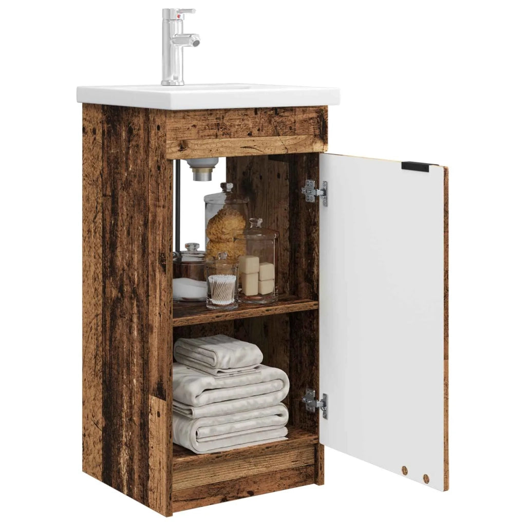 Mobile da bagno con lavabo Legno antico 42 x 40 x 84,5 cm 890092