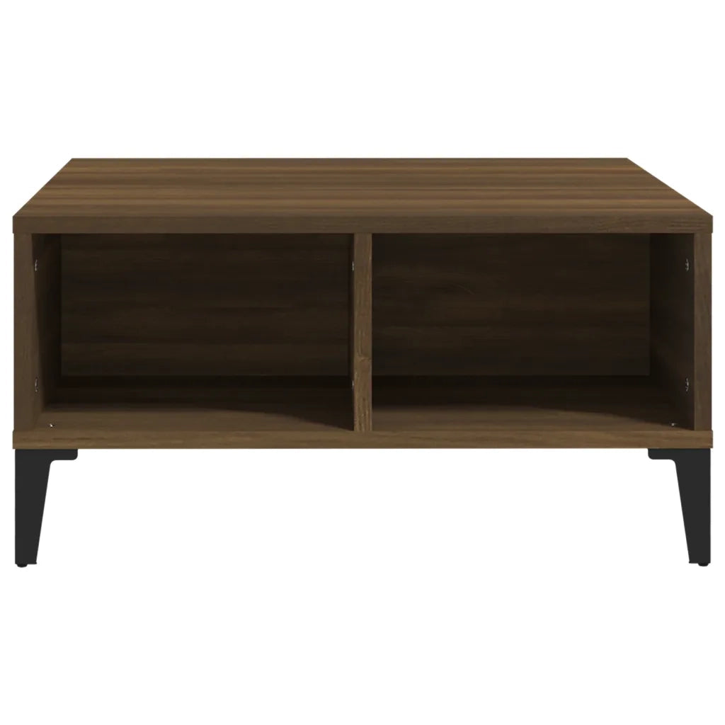 Tavolino da salotto | Tavolino da caff¨¨ | Tavolino da Soggiorno Rovere Marrone 60x60x30 cm in Truciolato