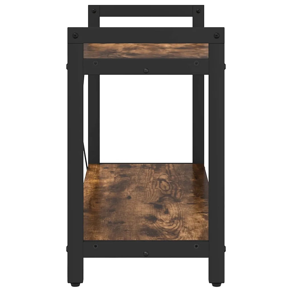 vidaXL Libreria Rovere fumo 80 x 30 x 48.5 cm Legno multistrato