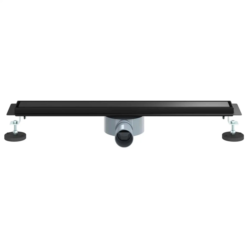 Scarico doccia 2-in-1 con sifone a 360° Nero 60 cm