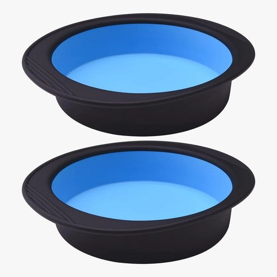 Set di 2 Forme a Cuppa in Silicone Sferiche 20 cm - Fornello Antiaderente per Torta, Cheesecake e Altro
