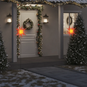 Luce di Natale con Picco Terra e LED Pieghevole Rossa 57 cm 356190
