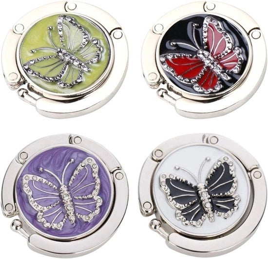 Tascheggendo Opvougbile - Forma Farfalla - Set da 4 - Colori Misti - 4,5 x 9,0 cm