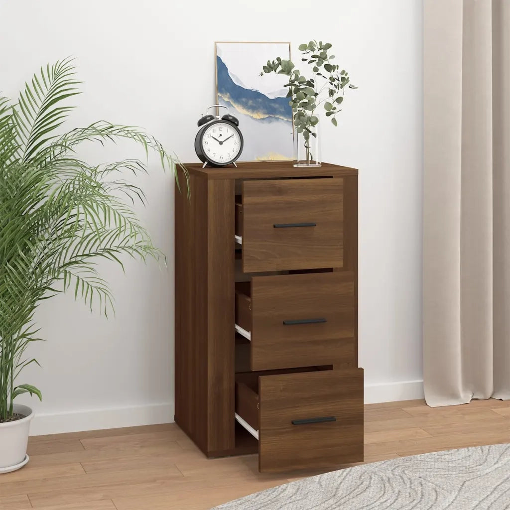 Credenza-Buffet-Armadio da cucina Rovere Marrone 40x33x70 cm in Legno Multistrato