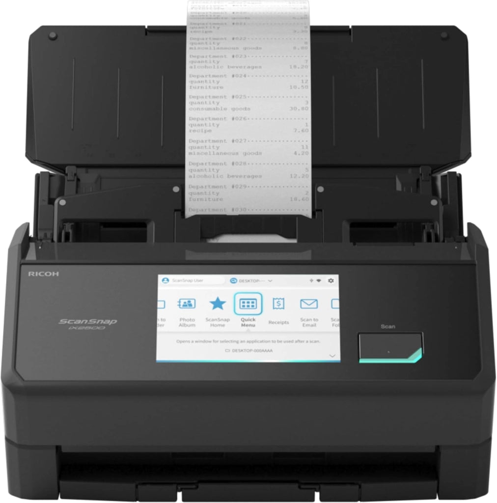 Ricoh ScanSnap IX2500 Scanner ADF 600 x 600 DPI A4 Nero (Ricoh ScanSnap iX2500 - Document scanner - Dual CIS - Duplex - 279 x 432mm - 600 dpi x 600 dpi - up to 45 ppm [mono] / up to 45 ppm [colour] -