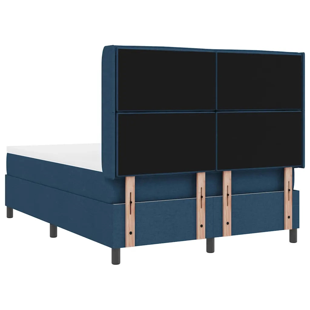 Letto a molle con materasso Blu 200 x 160 cm Tessuto 3341594