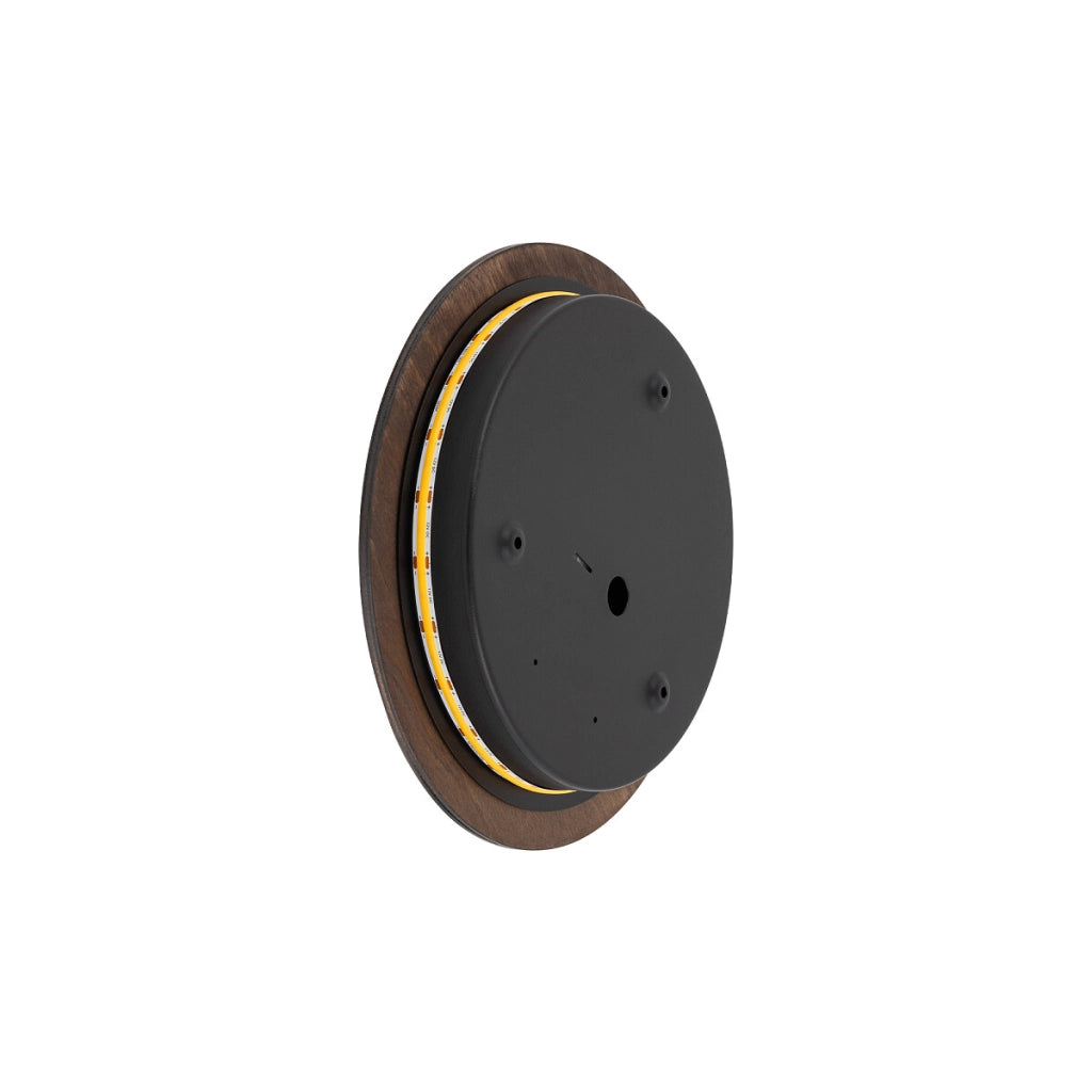 Applique tonda Ø25 legno scuro Ring Timber LED 10W Nowodvorski