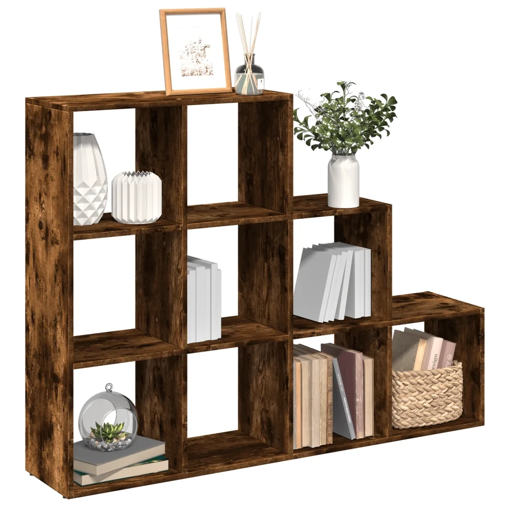 vidaXL Libreria 3 Ripiani Rovere Fumo 137,5x29x103,5 cm Truciolato