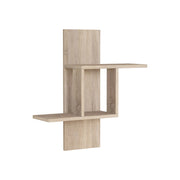Mensola da parete in legno "Mill" - 64 x 20 x 70 cm - Rovere Sonoma
