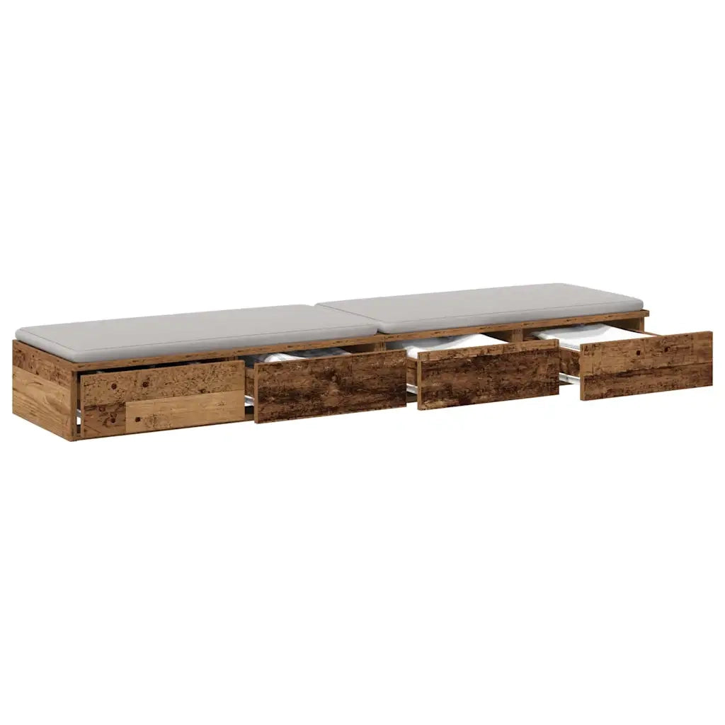 Cassetti per letto Legno vecchio 135 x 36,5 x 16,5 cm 866993