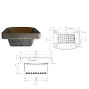 BRACIERE IN GHISA PER STUFA A PELLET ECOTECK RAVELLI 100-07-001N - UNIVERSALE