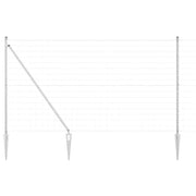 Recinzione da Giardino | Recinzione con Posto Argento 1,5 x 10 m Acciaio