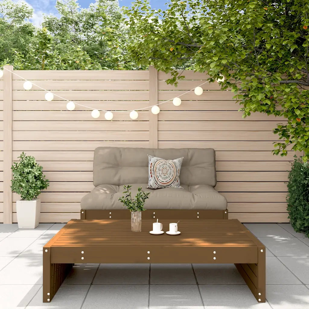 Set Divani da Giardino 2 pz con Cuscini in Legno Massello ambra 3186133