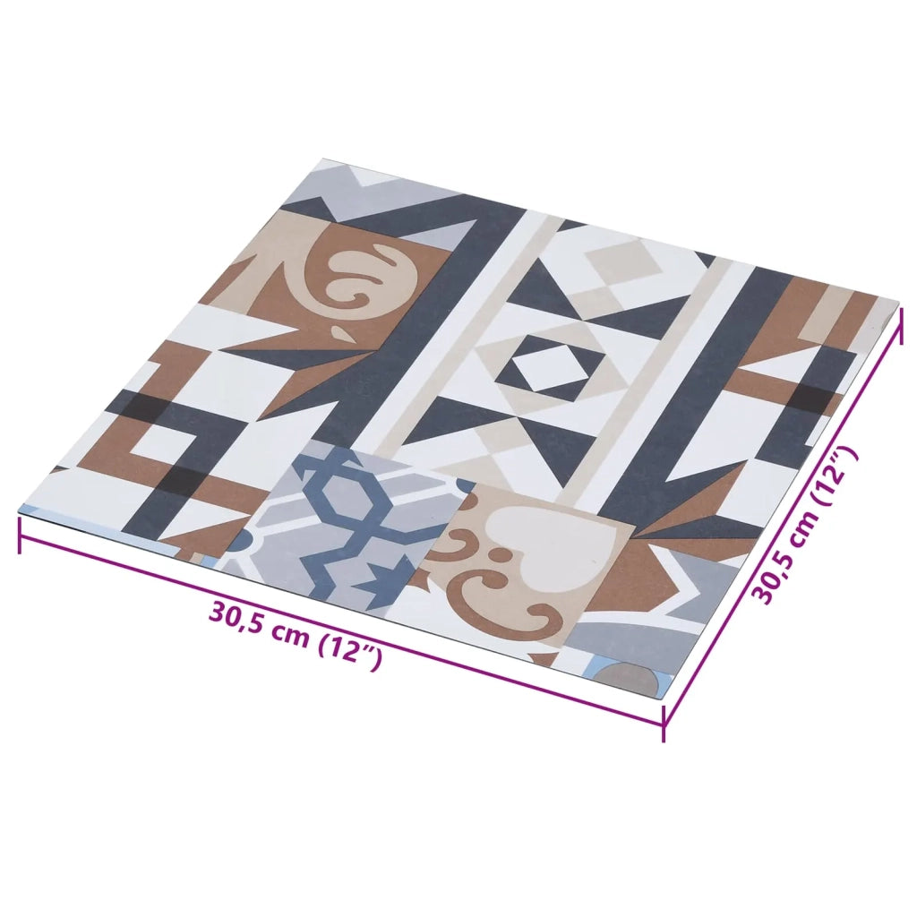 Plance per Pavimentazione Autoadesiva 30,5 x 30,5 cm 20 pcs PVC