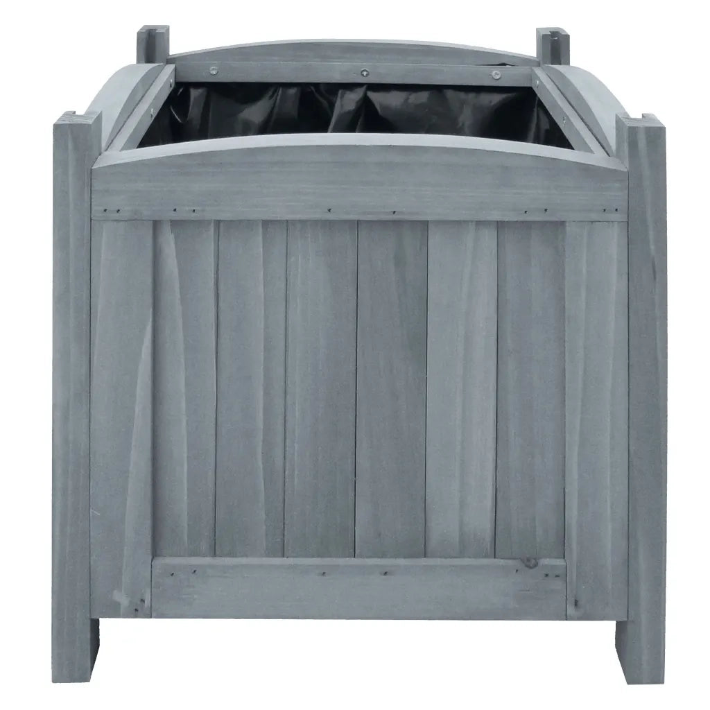 Letti Rialzati da Giardino 2 pz 30x30x30 cm in Legno di Abete 310041