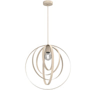 Lampada a sospensione Ringo beige 1xE27 Luminex