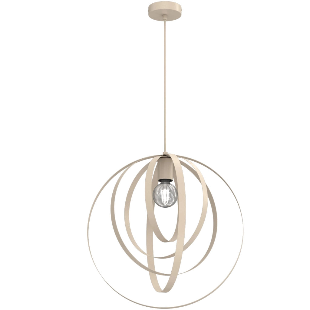Lampada a sospensione Ringo beige 1xE27 Luminex