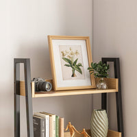 Scaffale a scala per libri da ufficio soggiorno loft