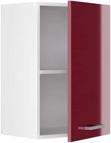 Pensile da cucina R-Line, Rosso lucido, 40 cm, per la libera combinazione all'interno di sistemi cucina modulari